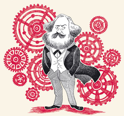 Karl Marx / Ilustración de Editora Bogotá